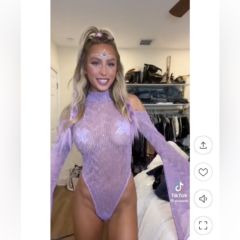 Alix earles rave bodysuit